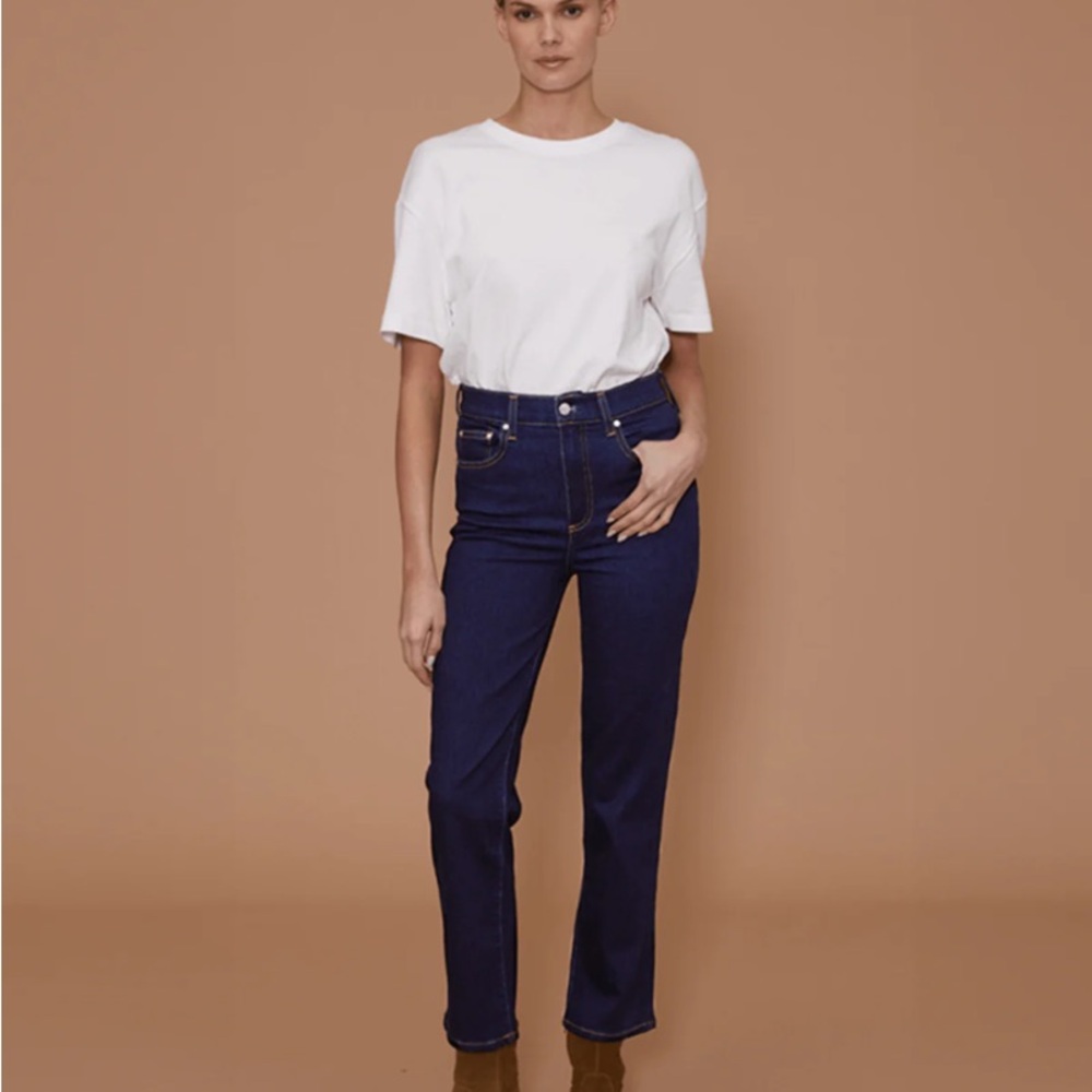 Le Jean Denim Sabine Straight size 26 NWT